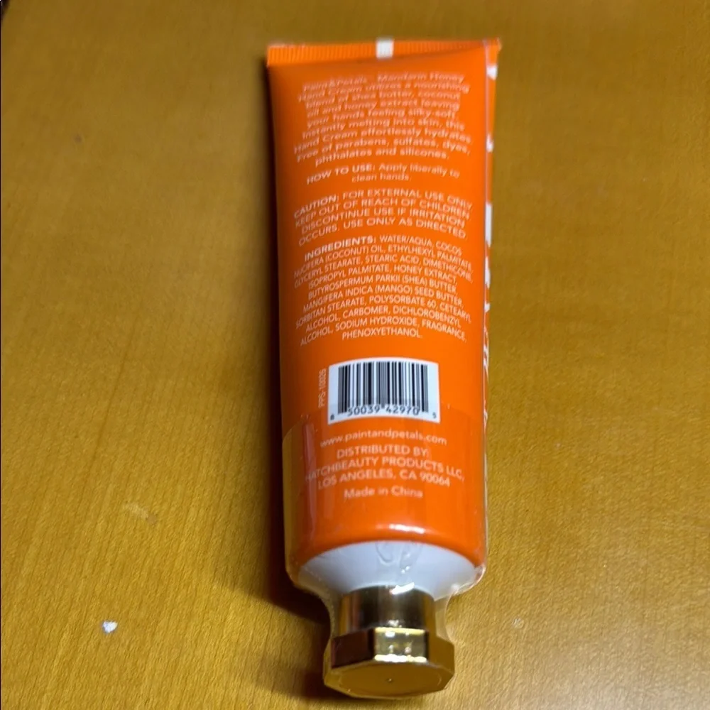 Paint and petals Mandarin Honey Hand Cream - Orange